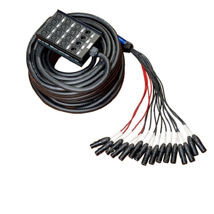 20 کانال کابل مار کم پروفایل XLR ارسال مدار برد XLR Splitter 100 فوت