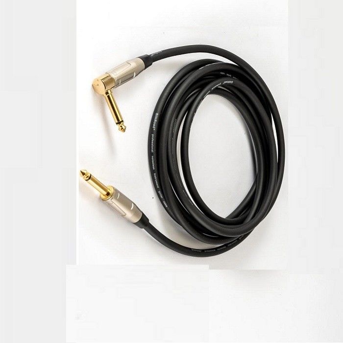 22 Awg کابل گیتار باس 1/4 اینچ راست تا 1/4 اینچ زاویه دار