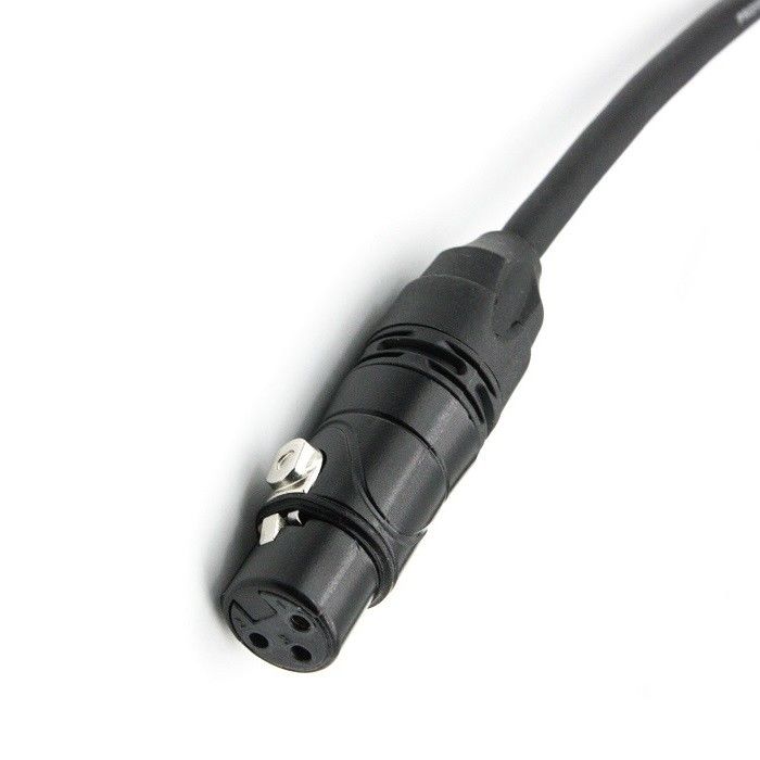 کابل های میکروفون AWG 24 XLR سیاه XLR مرد به XLR زن کابل میکروفون برای مخلوط کننده