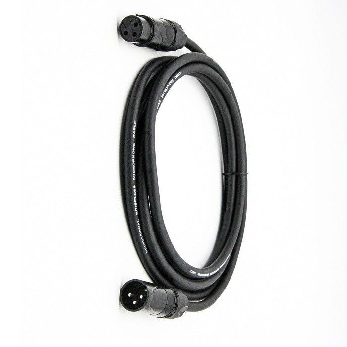5m 6m XLR کابل میکروفون OFC Conductor سیم های میکروفون 3 پین XLR-XLR سیم سیاه