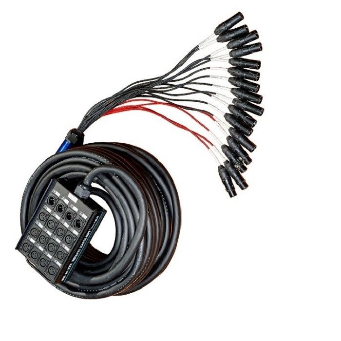 چند کانال صوتی Xlr Snake 100ft 16 کانال کابل XLR Splitter کابل برای ضبط