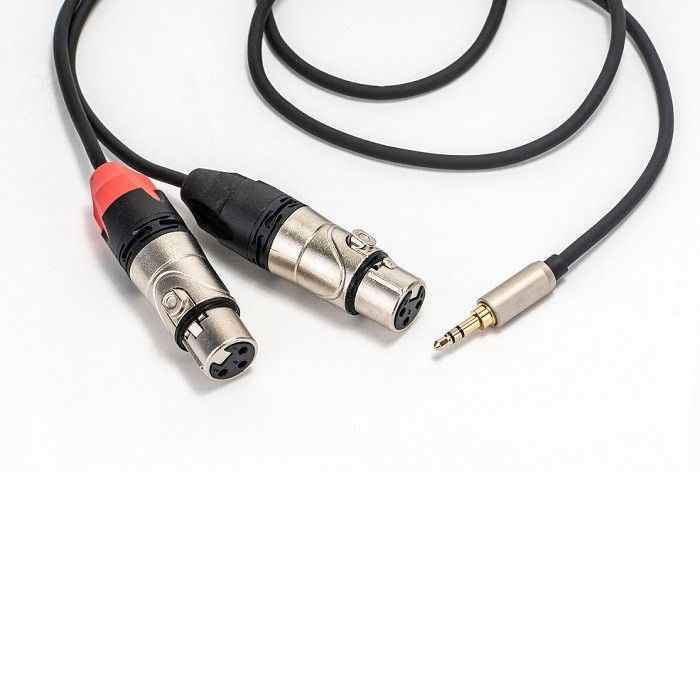 کابل آدیو 3.5 میلی متری استریو به دو XLR برای بلندگو