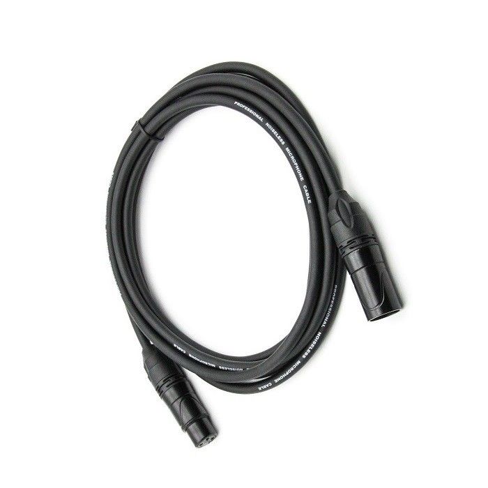 OFC سیم پیچ میکروفون 3 پین XLR ساخت تا زن سیم میکروفون سیاه 20ft