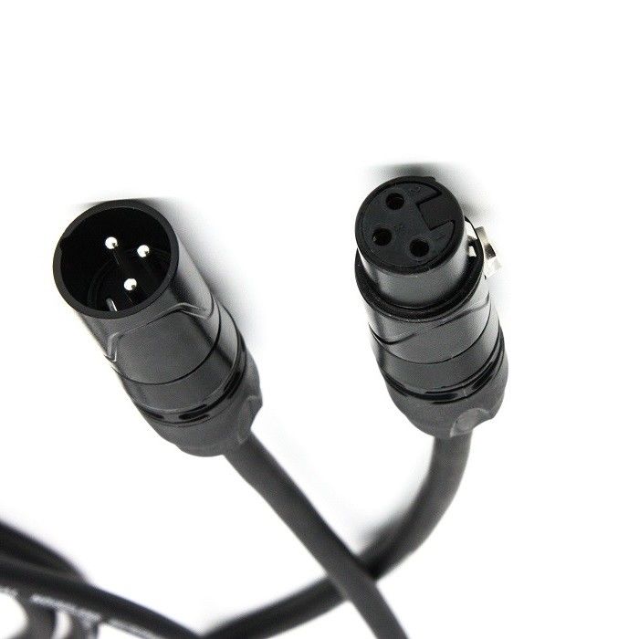 OFC سیم پیچ میکروفون 3 پین XLR ساخت تا زن سیم میکروفون سیاه 20ft