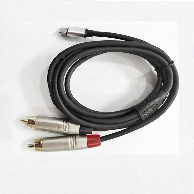 DAC نوع C به کابل دوگانه RCA Y Splitter ساخته شده در تراشه DAC قدرتمند